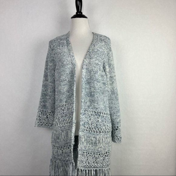 BlankNyc Blue Size Small Women's Long Sleeve Cardigan - Picture 2 of 8